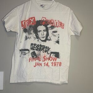 Hanes White Sex Pistols Graphic T-Shirt